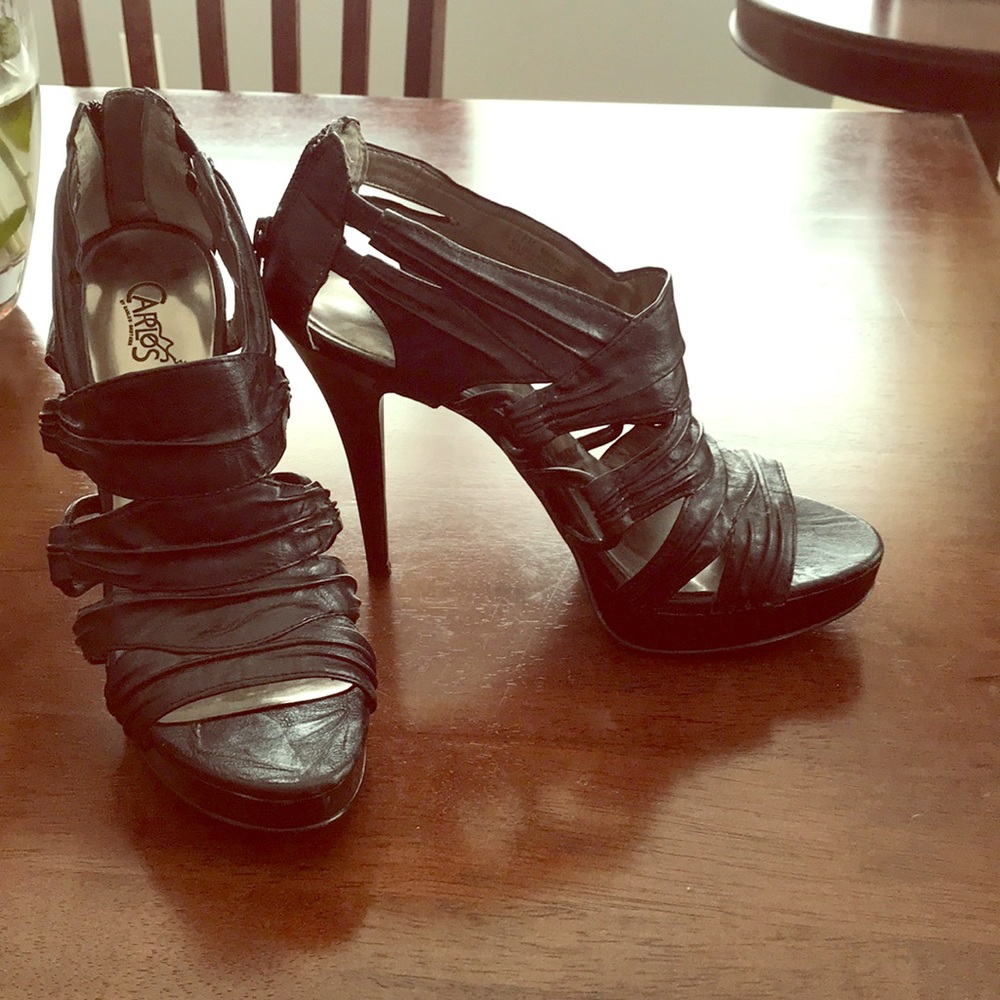 Carlos Santana strappy black heel